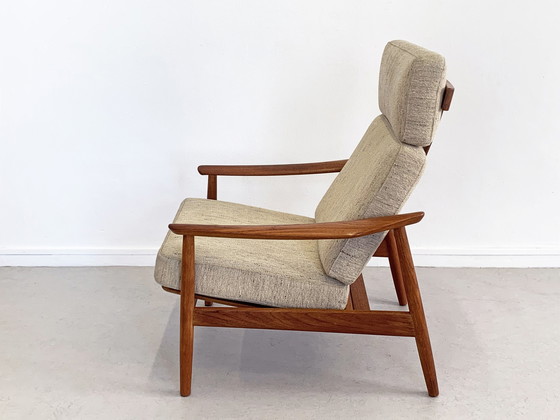 Image 1 of Arne Vodder FD164 France & Son fauteuil + hocker