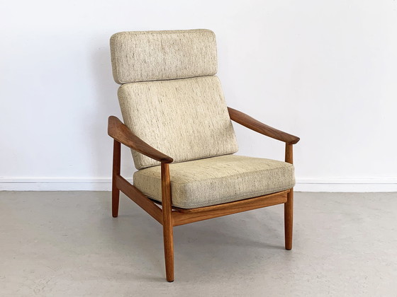 Image 1 of Arne Vodder FD164 France & Son fauteuil + hocker