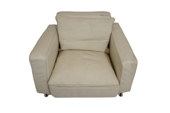 Image 1 of Robert Haussmann RH 302 leren fauteuil voor De Sede/Hans Kaufeld