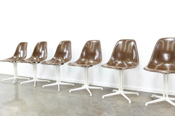 Image 1 of 6x Eames La fonda stoel, set