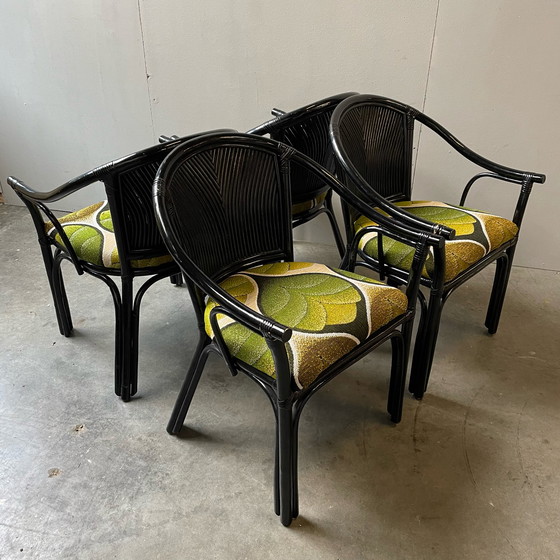 Image 1 of Vintage bamboe eetkamerset