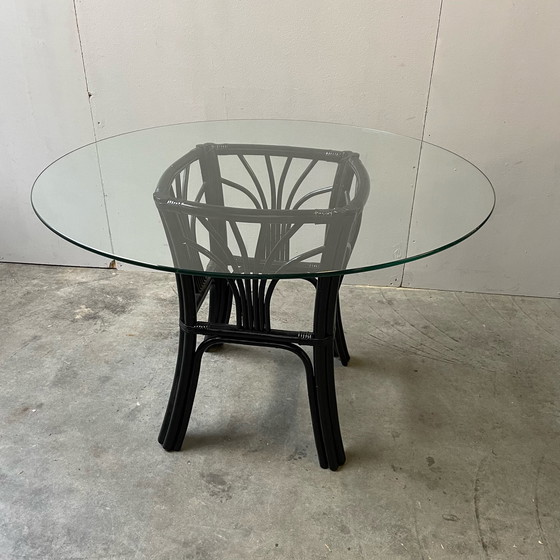 Image 1 of Vintage bamboe eetkamerset