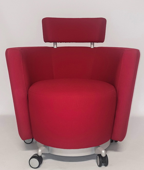 Image 1 of Haworth luxe Buro stoel  kleur rood