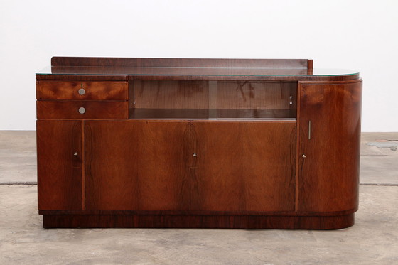 Image 1 of Art Deco dressoir van Walnoten hout