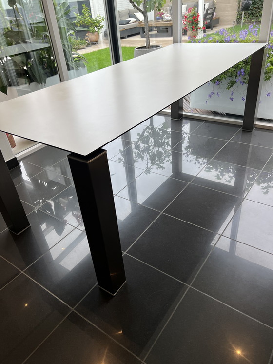 Image 1 of Canarias Design tafel met 6 leren stoelen