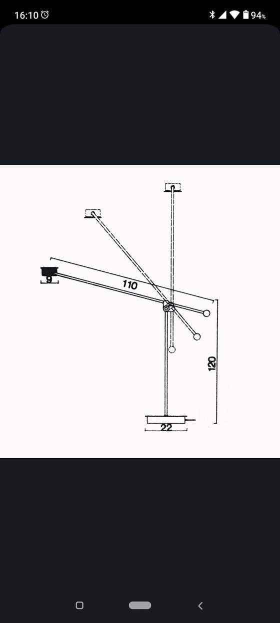 Image 1 of Stilnovo  'samurai'  vloerlamp