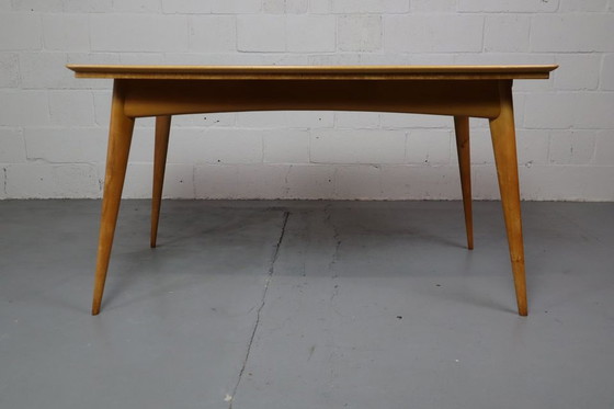 Image 1 of Mid-century Scandinavian dining table in Karelian Birch