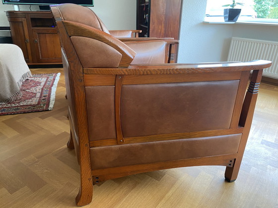 Image 1 of 2x Schuitema Jugendstil rook fauteuils