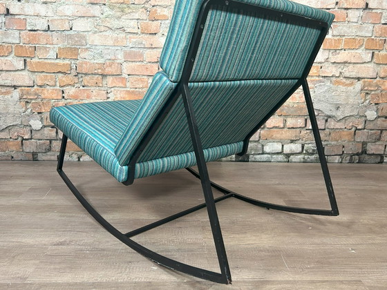 Image 1 of Gus Modern GT Rocker blauw gestreept - fauteuil