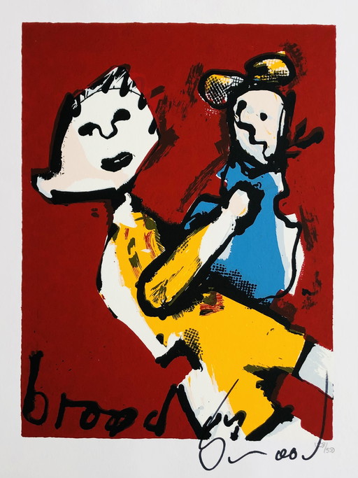 Herman Brood - Moeder en Kind - Zeefdruk