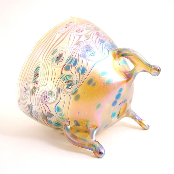 Image 1 of Jugendstil / Art Nouveau glas, geïriseerd