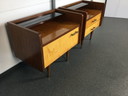 2x vintage nachtkastje