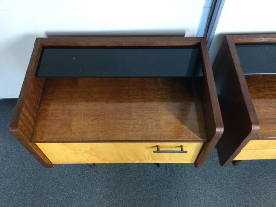 Image 1 of 2x vintage nachtkastje