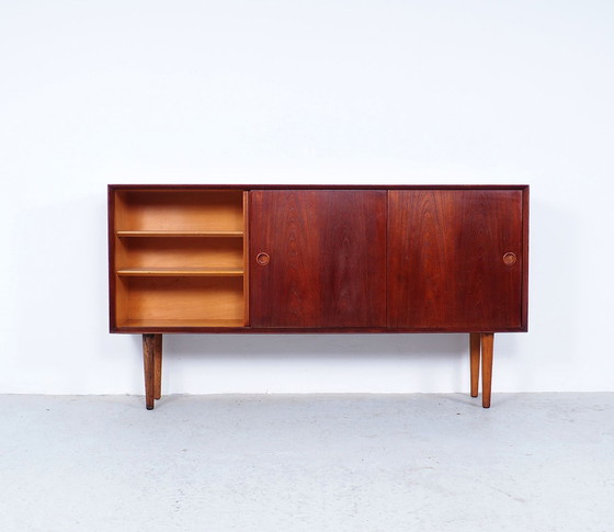 Image 1 of Omann Jun design dressoir met schuifdeuren, 1960s