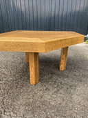 Vintage brutalist salontafel eiken