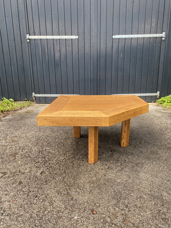 Image 1 of Vintage brutalist salontafel eiken