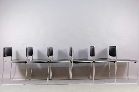 Image 1 of Vintage eetkamerstoelen van Preben Fabricius & Jørgen Kastholm voor Kill International, set van 6