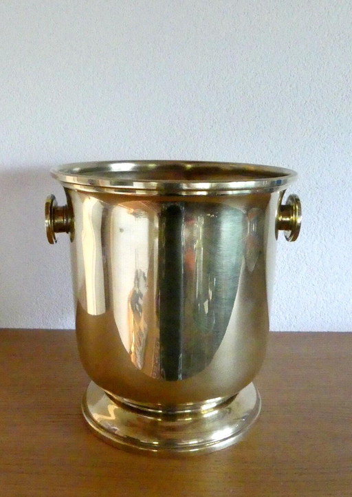 Art Deco champagnekoeler, verguld