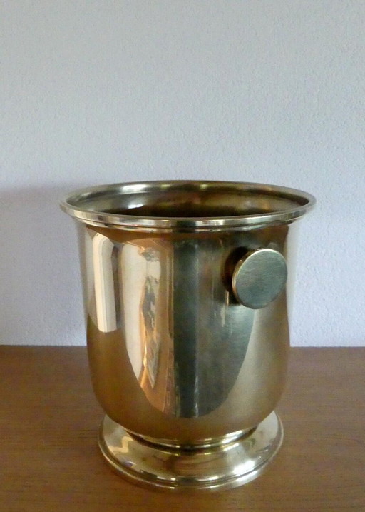 Art Deco champagnekoeler, verguld