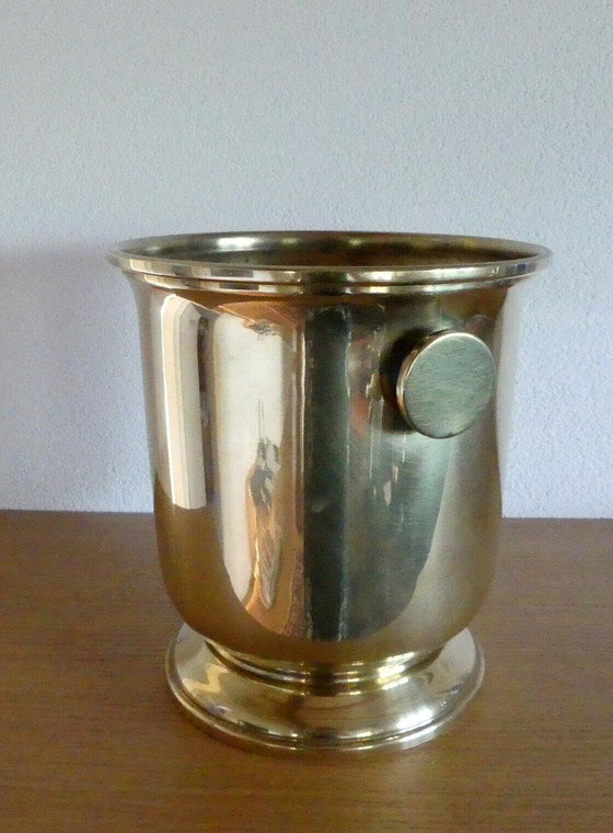 Image 1 of Art Deco champagnekoeler, verguld