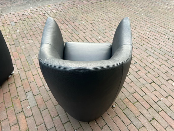 Image 1 of Leolux Sjamaan Fauteuil met poef