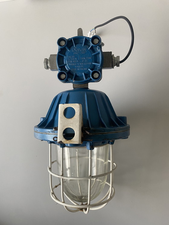 Image 1 of Vintage Polam Wilkasy  Fabriekslamp
