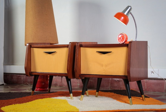 Image 1 of Vintage rockabilly nachtkastjes