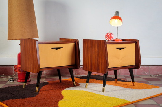 Image 1 of Vintage rockabilly nachtkastjes