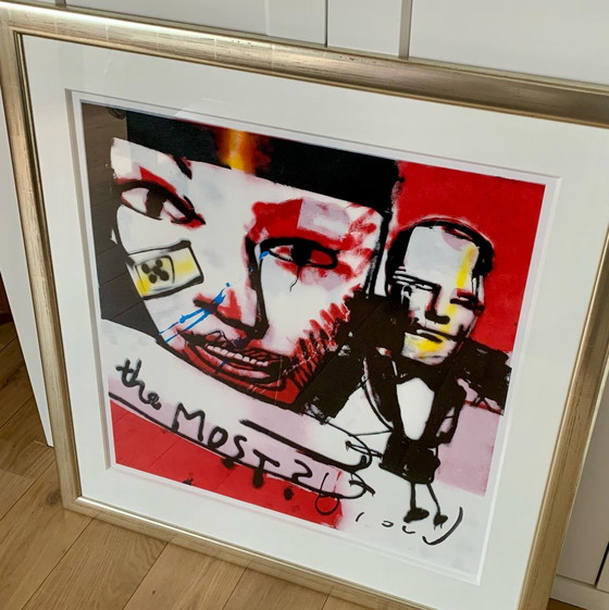 Image 1 of Herman Brood zeefdruk met de naam The Most