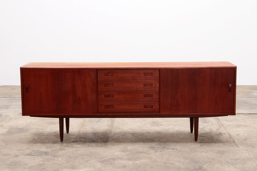 Masief Teakhouten sideboard van Clausen & Son dressoir Denmark 1960