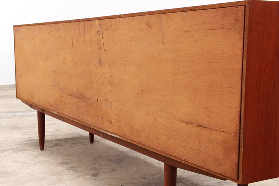 Image 1 of Masief Teakhouten sideboard van Clausen & Son dressoir Denmark 1960