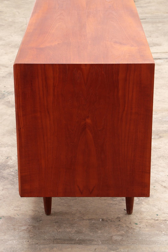 Image 1 of Masief Teakhouten sideboard van Clausen & Son dressoir Denmark 1960