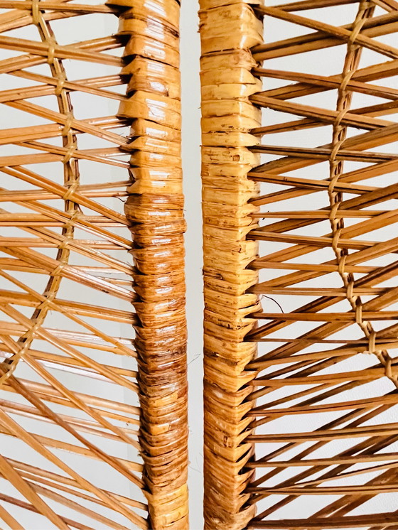 Image 1 of Vintage sunburst rotan kamerscherm