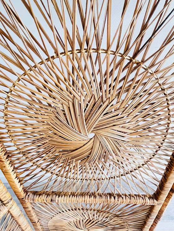 Image 1 of Vintage sunburst rotan kamerscherm
