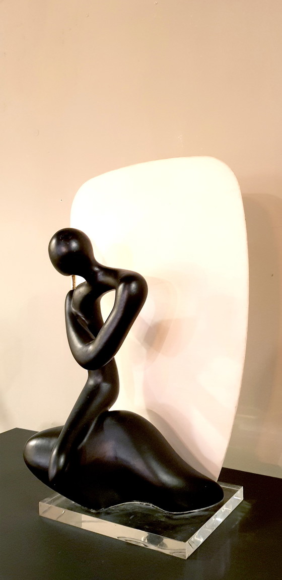 Image 1 of Vintage Italiaanse lamp - tenniser - Ca, 1970