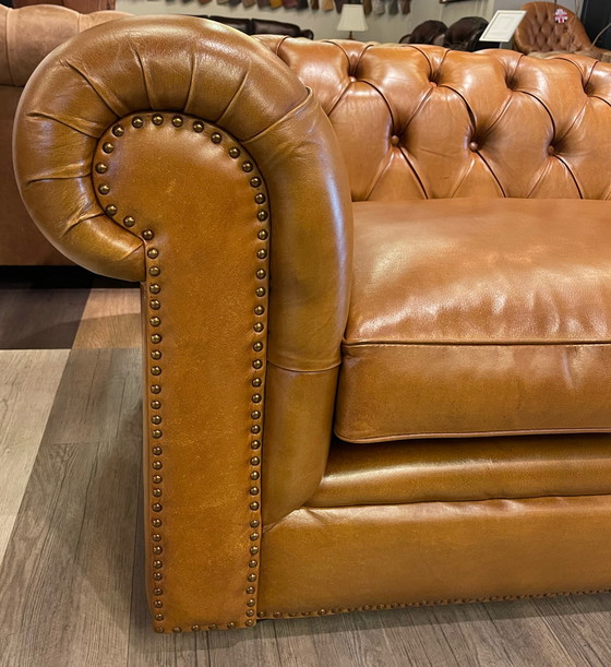 Image 1 of Chesterfield 3,5 Zits bank cognac