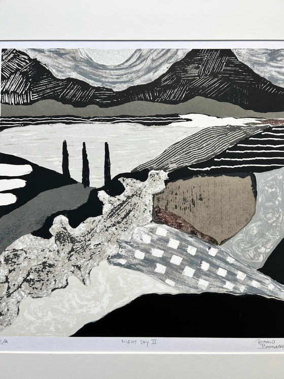 Image 1 of Ronald Boonacker - Night Sky II zeefdruk