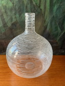 Vintage Franse handgeblazen glazen vaas