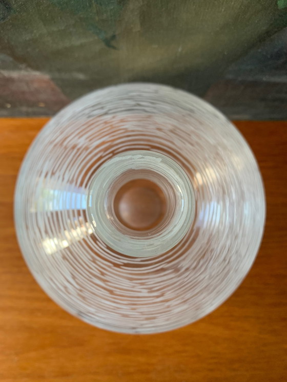 Image 1 of Vintage Franse handgeblazen glazen vaas