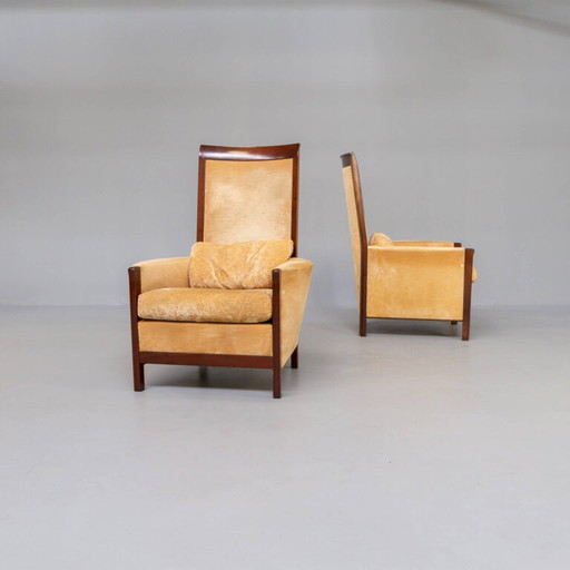 2x Giorgetti fauteuils by Umberto Asnago