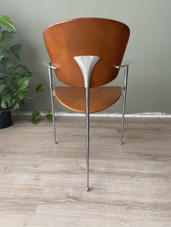 Image 1 of 4x Andreu World driepoot eetkamerstoelen