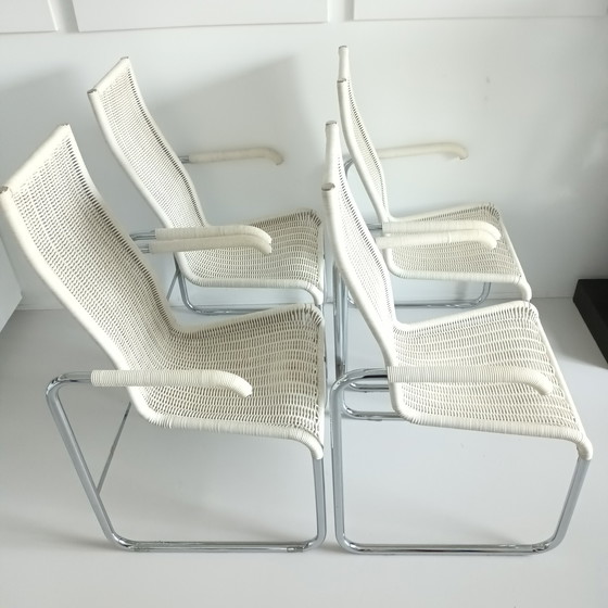 Image 1 of 4 Vintage Roofs model D45 Bauhaus design stoelen