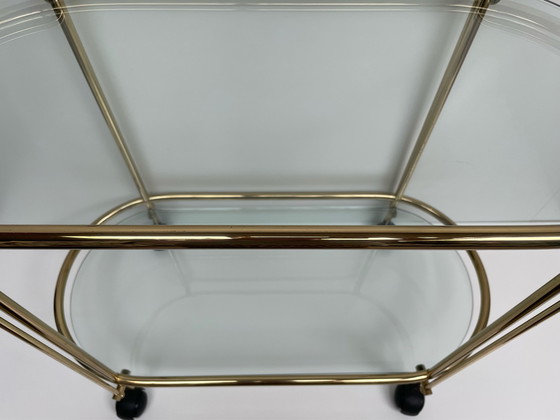 Image 1 of Gae Aulenti messing bar cart