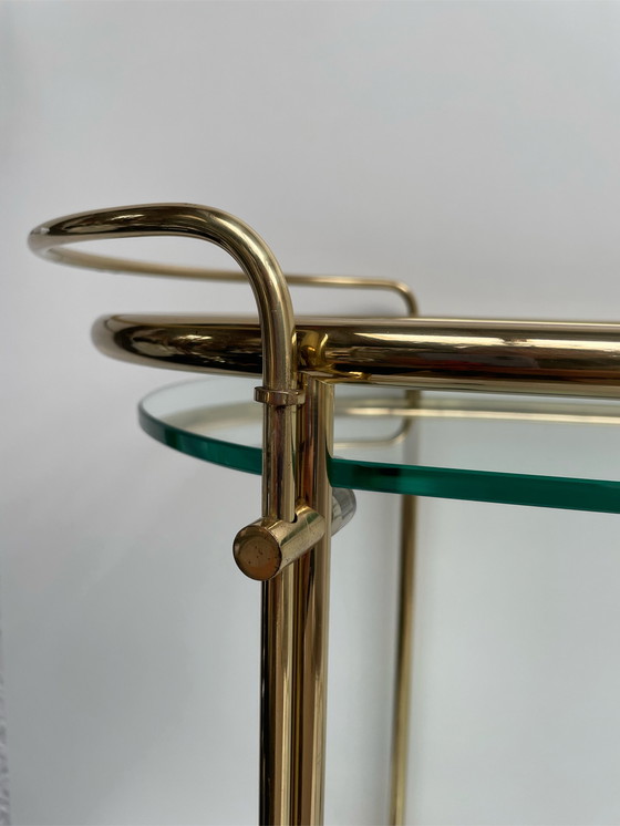 Image 1 of Gae Aulenti messing bar cart