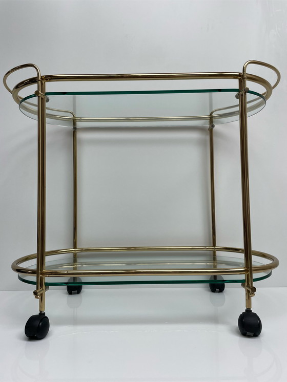 Image 1 of Gae Aulenti messing bar cart