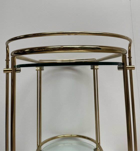 Image 1 of Gae Aulenti messing bar cart