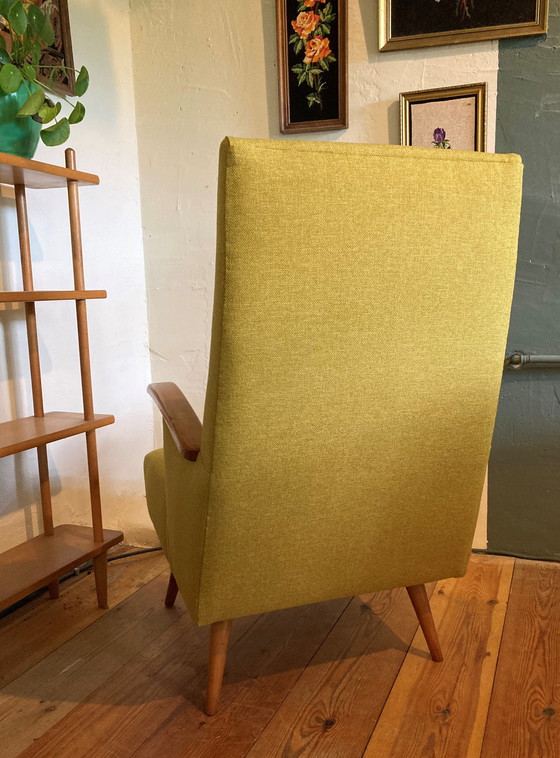 Image 1 of Vintage fauteuil met voetenbankje