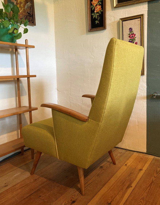 Image 1 of Vintage fauteuil met voetenbankje