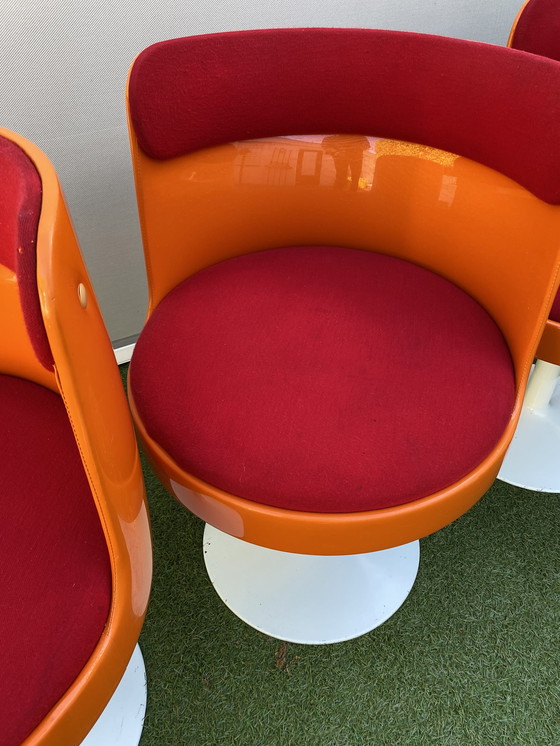 Image 1 of Space age stoelen set met tafel