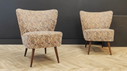 Twee Mid Century cocktailstoelen | Vintage - set 2 stoelen